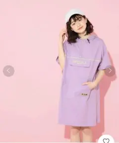 新品！　レピピ アルマリオ　フラップ切替フードパーカーワンピース　S 150