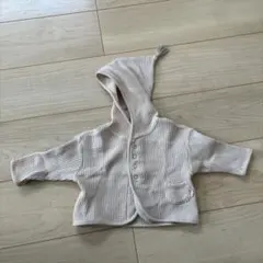 après les cours フード付きカーディガン