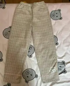 チェック柄 カジュアルパンツ