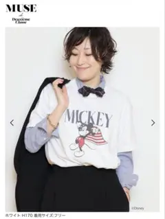 ともさかりえさん♡MY WEAKNESS♡ミッキーマウス Tシャツ ホワイト L