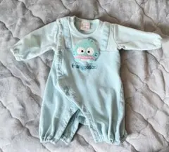 ハンギョドン ロンパース カバーオール 水色 80 サンリオ　バースデイ