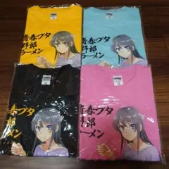 青春ブタ野郎Tシャツ Mサイズ4枚 ポストカード、クリアファイル付 
