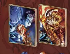 鬼滅の刃　ビッグレイヤードアクリルパネル　煉獄杏寿郎　猗窩座