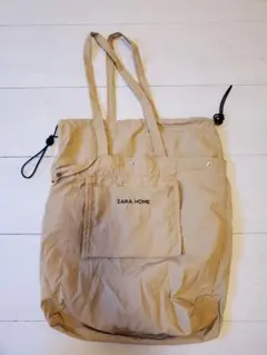 ZARA HOME ベージュ エコバッグ