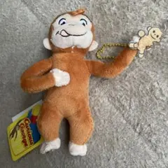 Curious George ぬいぐるみキーホルダー 約15cm