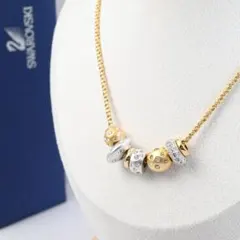 SWAROVSKI スワロフスキー ネックレス シルバー＆ゴールド 球体モチーフのサムネイル