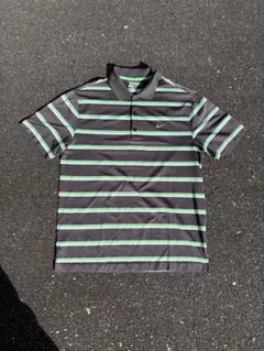 NIKE GOLF ボーダー ポロシャツ L メンズ ナイキゴルフ 半袖
