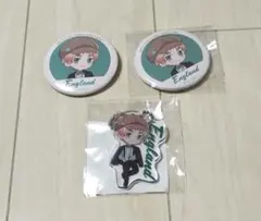 ヘタリア　イギリス　ドレセレmini　缶バッジ　アクリルキーホルダー　3つセット