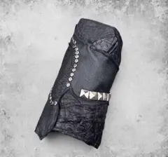 Rare Black Leather Bracelet archive 00s