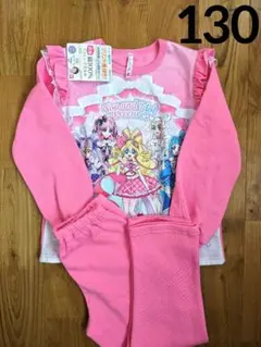 キミとアイドルプリキュア　光る　パジャマ　裏起毛　130
