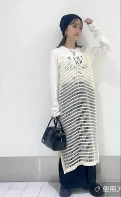 ローリーズファーム ニットキャミワンピース　アイボリー