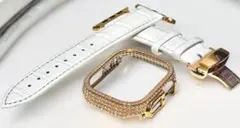 49wr★アップルウォッチ レザーベルト カバー　Apple Watchバンド