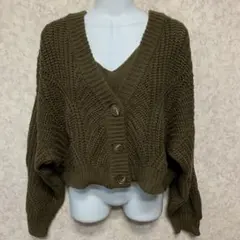 【MURUA ムルーア】ニット アンサンブル カーディガン キャミ ブラウン♦︎F