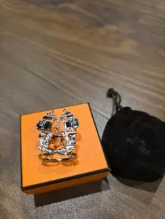 HERMES エルメス スカーフリング ブリッドドゥガラ カレ70 新品