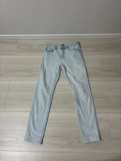 ライトブルー スキニーデニム パンツ
