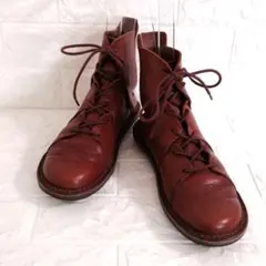 美品】トリッペン ヴィヴィアン クロスストラップ シボ革 ブラウン 37 