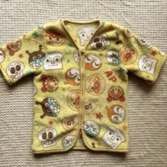 アンパンマン　スリーパー　イエロー　袖付き　秋冬2〜3歳