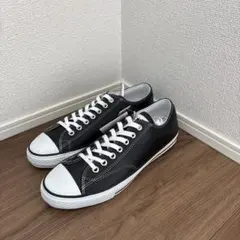 ALL STAR ブラックレザー ローカットスニーカー　ゴルフ29c