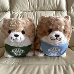 忠犬もちしば　きなこ　もなか　ぬいぐるみ2点セットのサムネイル