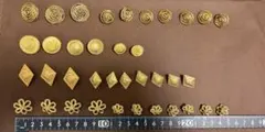 金色ボタンセット 多様なデザイン　セット
