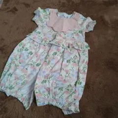 ベビーロンパース＆スタイつき　50〜60㌢　（La Stella）