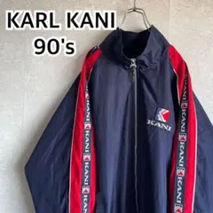 90s カールカナイKARL KANI ビッグ刺繍ロゴ ジャケットデカロゴのサムネイル
