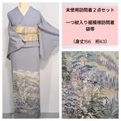 訪問着＆袋帯2点セット NISHIORI お仕立て上がり 訪問着 2点セット 袋帯がセット ベージュ