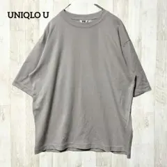 UNIQLO U エアリズム 半袖Tシャツ カットソー XL グレー 男女兼用