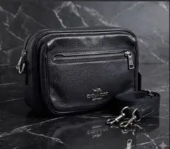 COACH ショルダーバッグ レザー ブラック