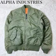 アルファ MA-1 フライトジャケット 緑 Lサイズ 中綿 y2k 短丈