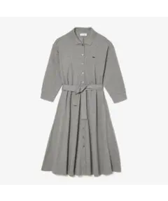〈美品〉LACOSTE ポロシャツワンピース グレー　ベルト付きのサムネイル