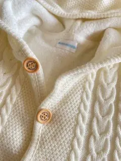 ミキハウス★ニットケープ　マント　ポンチョ　アウター　60-90サイズ　現行