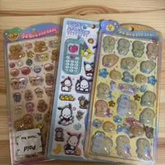 シールまとめ売り　なっとうちゃん　んぽちゃむ　ポチャッコ