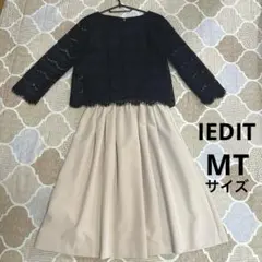 IEDIT ドッキングワンピース レース　MTサイズ　フェリシモのサムネイル