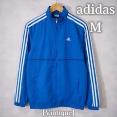 00s adidas ナイロンジャケット ブルー 3ラインy2k ストリート