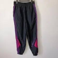 adidas originals ナイロン ブラック×パープルM トラックパンツ