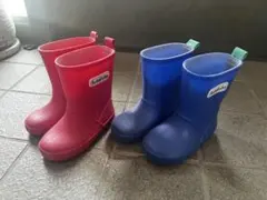 futafuta レインブーツ 14cm 双子 お揃い 色違い 長靴 2足セットのサムネイル