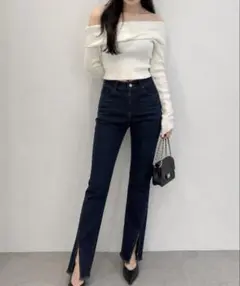 【美品】coca デニムパンツ インディゴのサムネイル