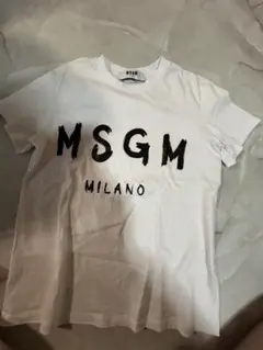 MSGM MILANO ロゴプリント Tシャツ ホワイト