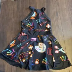 女の子用 ワンピース水着 スクール柄 130cm