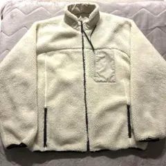 【リバーシブル】ボアフリース　ブルゾン ナイロン　Lサイズ
