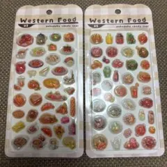 ウエスタンフードぷくぷくキャンディシール2枚セット