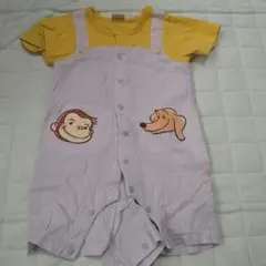 プティマインロンパースおさるのジョージ