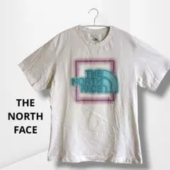 【ザノースフェイス】Tシャツ ロゴ プリント シンプル 白 カジュアル 人気 L