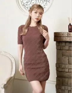 Darich ニットワンピース ブラウン