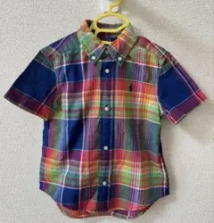 【ラルフローレン】半袖 チェックシャツ 3T