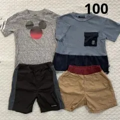 アディダス　ミッキー　BeBe マーキーズ　Tシャツ パンツ　100センチ