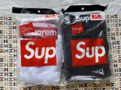 黒白 Supreme 2枚 ボクサーパンツ Sサイズ 男女兼用です