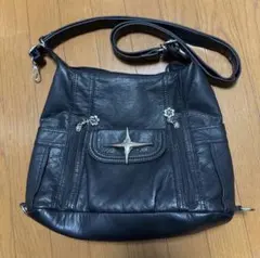 y2k 2way レザー　ショルダーバッグ
