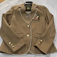 レピピアルマリオ　ブラウンブレザー エンブレム付き　Mサイズ　ジャケット